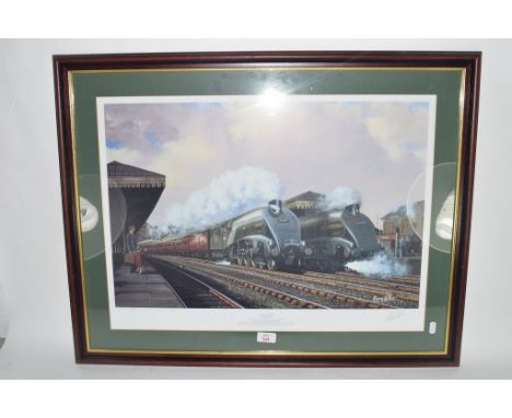 PRINT OF A STEAM ENGINE BY BARRY PRICE