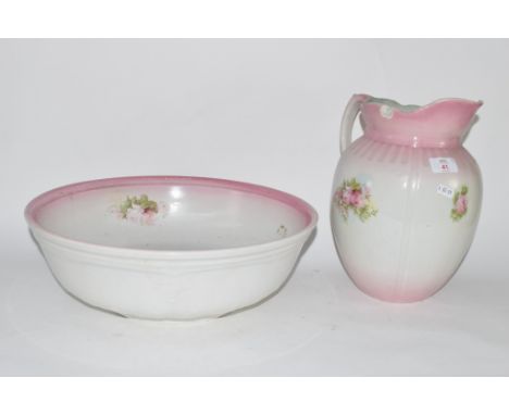 CERAMIC JUG AND BASIN SET