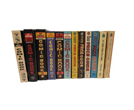 The Overstreet Comic Book Price Guide No’s. 6, 8, 9, 10, 11, 12, 17, 18, 19, 20, 21 and 27.