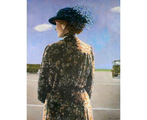 •HAROLD RILEY (b. 1934) ARTIST SIGNED LIMITED EDITION COLOUR PRINT Waiting for the Parade (18/75) 14" x 11" (35.1xm x 28cm) U