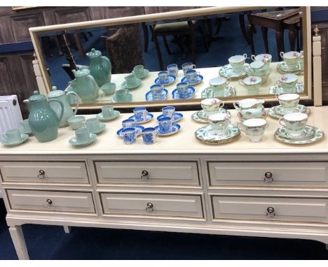 PARAGON FLORAL &amp; GILT DECORATED PART TEA SERVICE, comprising 6 side plates, saucers, 6 cups, sugar &amp; cream, along wit