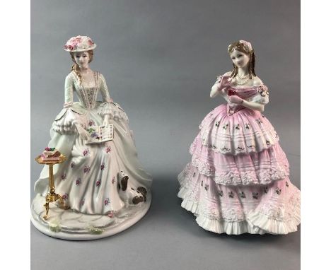 ROYAL WORCESTER FIGURE OF POETRY, limited edition 1537/2500, with certificate, along with another Royal Worcester figure of T