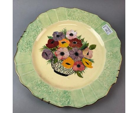 LARGE MYOTT HANDPAINTED PLAQUE, along with thirteen other ceramic plaques and dishes (14)