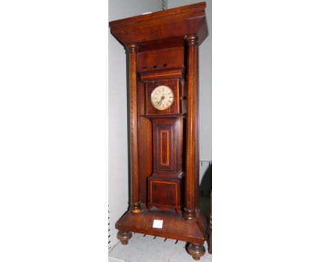 A 19th century miniature longcase clock