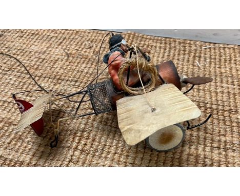 A model tin airplane 