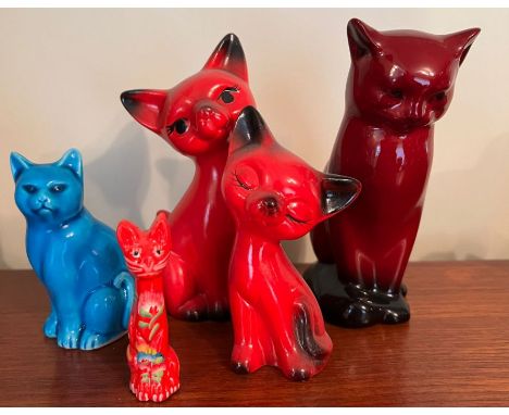 Five vintage cats 