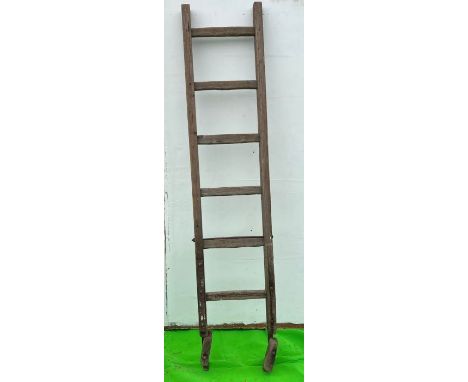 A vintage wooden ladder 