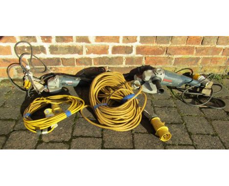 110v Bosch angle grinder gws 9-115 &amp; gws 22-230 H and 2 110 extension cable