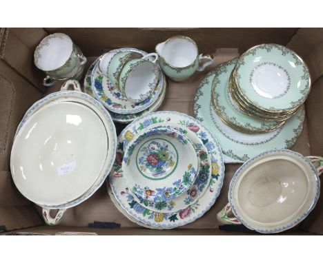 A mixed china lot to include MASON'S Regency Strathmore and a part SALISBURY tea set comprising 4 cups (1 with slight crack),