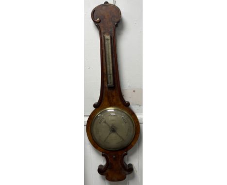 ANTIQUE EDINBURGH MAKER - Scottish Aesthetic Movement Aneroid Wheel Barometer by REID 17 South Bridge EDINBURGH - some slight