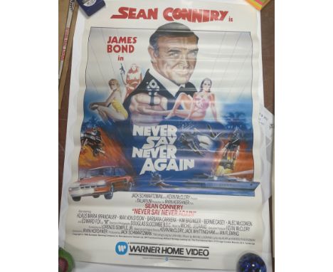 SEAN CONNERY as JAMES BOND in NEVER SAY NEVER AGAIN Warner Communications Company Warner Home Video Copyright 1983 wall poste