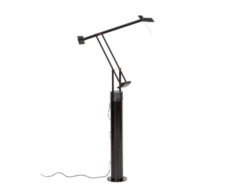 SAPPER, RICHARD (1972) ARTEMIDE, „TIZIO-Tisch-/Stehlampe“, Design des 20. Jh., schwarz lackiertes Metall/Kunststoffgestell, e