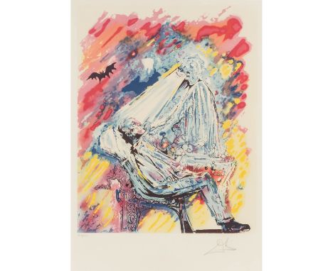 DALI, SALVADOR (1904-1989) "La Lumiere de la Guerison" Farblithographie, Ed. G12/125, sig, HxB: 58/45 cm. Rahmen, HxB: 82/62 