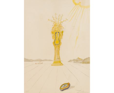 DALI, SALVADOR (1904-1989), "Daphne" aus „Time Suite“, 1975/76, Farblithografie/Arches, im unteren Teil mit Bleistift handsch