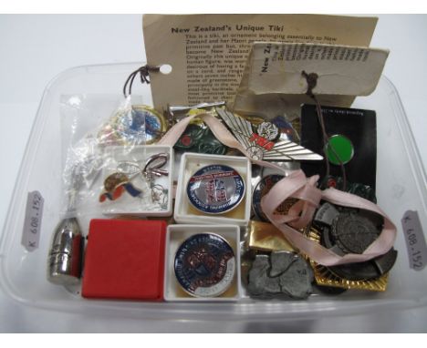 Enamel and Other Badges, coins, etc.