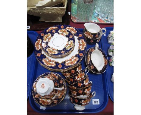 Royal Albert 'Heirloom' Bone China Tea Service, of twenty eight pieces, including six dinner plates.