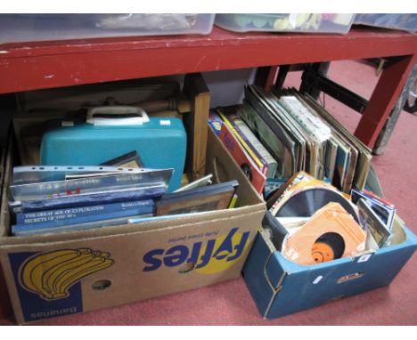 Records, books, prints, typewriter:- Two Boxes