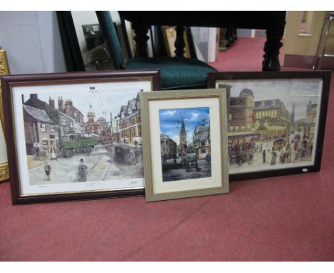 Terry Gorman 'Lyceum and Theatre Royal',  limited edition colour print, 252 of 500, signed, 35.5 x 45.5cm; A.R Kaye and Rick 