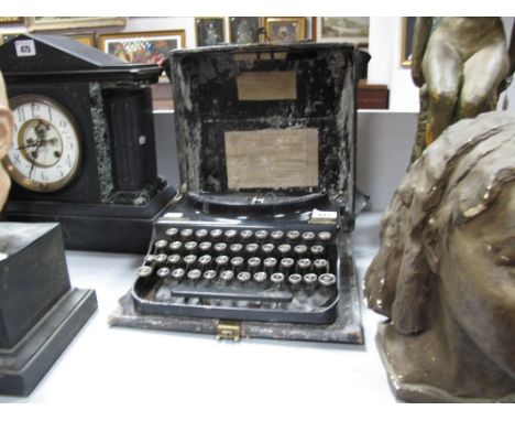 A C.1930's Remington Home Portable Typewriter "Assembled by British Labour at the Remington Typewriter Factory, London, form 