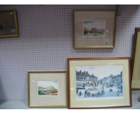 Simon Bull (British b.1958), 'The Road to Coniston' and 'The Road to Buttermere', pair artist's proof prints, graphite signed