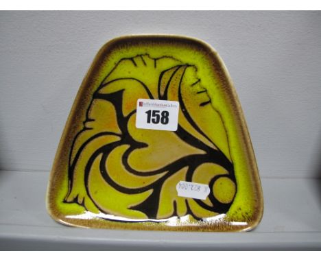 Poole Pottery 'Aegean' Dish, 16cm wide.