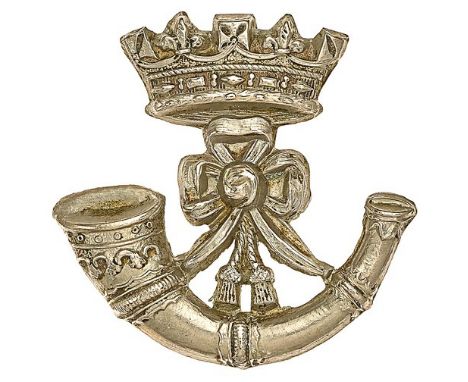 2nd VB Duke of Cornwall’s Light Infantry OR’s field service cap badge.Fine and scarce die-stamped white metal Ducal coronet o