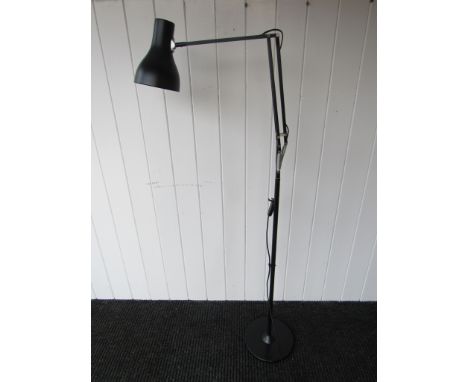 Jet black anglepoise type 75 floor lamp