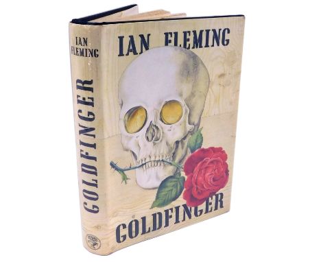 Fleming (Ian). Goldfinger, published by Jonathan Cape, first edition 1959, label for WH Smith &amp; Son, Paris, later dust ja