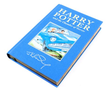 Rowling (J.K.) Harry Potter &amp; The Chamber of Secrets first deluxe edition, bearing ink signature, on half title purportin