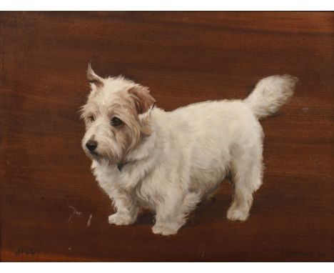 Frances Mabel Hollams (1877-1963)'Jill', portrait of a West Highland Terrier', signed and dated '38, oil on panel, 33.5 x 44.