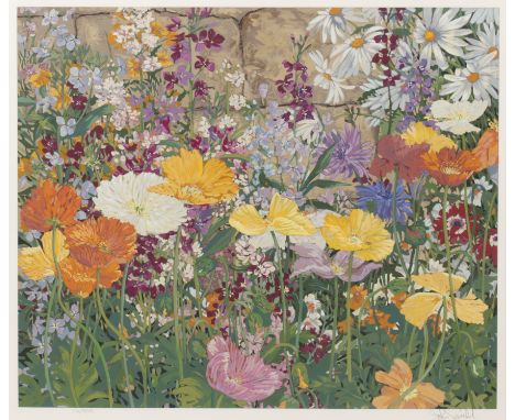 John PowellWild Flowers, screenprint in colours, pencil signed in the margin, and numbered 16/300, 51cm x 61cm