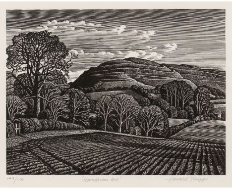 Howard Phipps (b. 1954)'Hambledon Hill', pencil signed and numbered 149/150 to the margin, wood engraving, 11.5 x 15cm