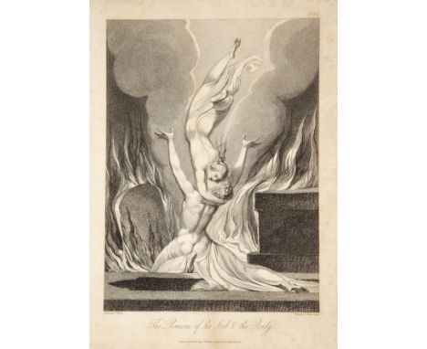 Luigi Schiavonetti after William Blake'The Reunion of the Soul and the Body', etching, pub. by Cadell and Davies, Strand, on 