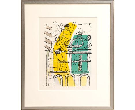 FERNAND LEGER, L'Opera from the La Ville Suite, Original lithograph, 1959 proof copy aside from the edition of 180, 65cm x 50