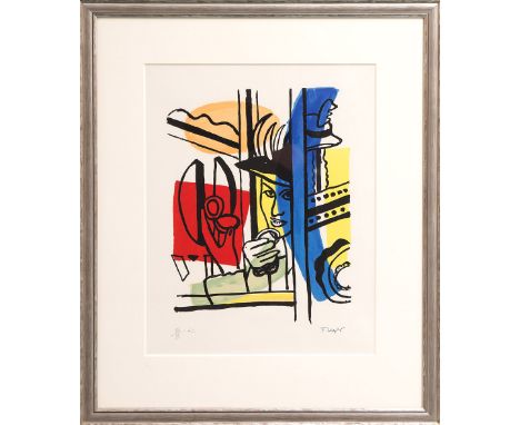 FERNAND LEGER, 'La Femme au Poudrier' from the La Ville Suite, original lithograph, 1959, No. XIII from the Hors Commerce edi