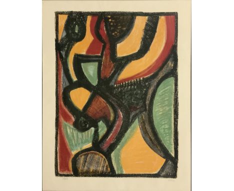 Jean-Michel ATLAN (Français originaire d'Algérie 1913-1960)Astarté, 1958 Coloured lithograph on BFK Rives paper numbered in t