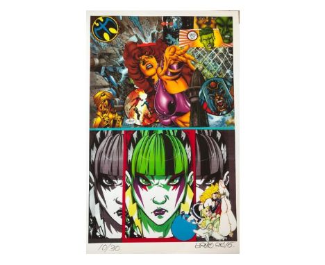 Gudmundur ERRÓ (Icelanding, born in 1932)Pulp Fiction, 2015Coloured digital print, numbered in the lower left, dated and sign