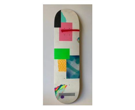 DIRT (XXth Century)Yo Futur, 2016Mixed media on skate deck, signed in marker pen315 x 78 in .