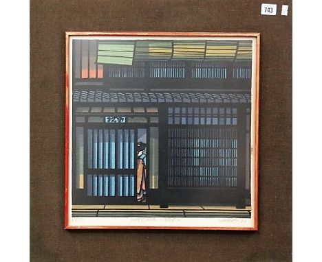 CLIFTON KARHU (A.R.R.) 'Matsuda-Kyoto' Colour woodcut print Signed, inscribed and dated '70, edition no. 47/50 38cm x 38cm