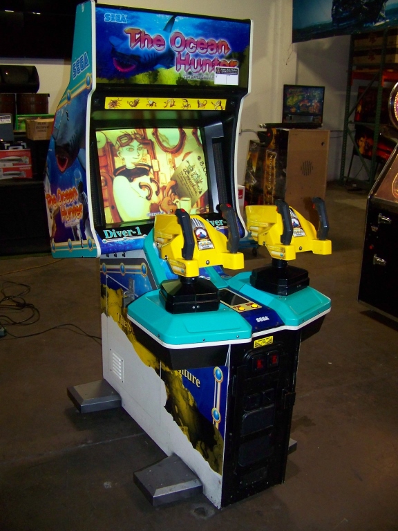 THE OCEAN HUNTER UPRIGHT FIXED GUN ARCADE SEGA Item is in used ...