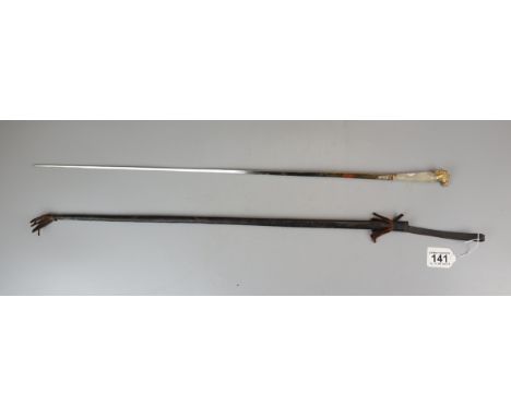 Riding crop sword stick 