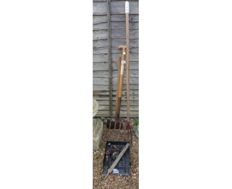 Collection of tools to include axe 