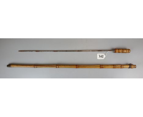 Bamboo sword stick 