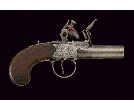 dating: Early 19th Century provenance: Bristol, Round, smoothbore, turn-off, 12 mm cal. barrel; boxlock-type frame signed 'Wi