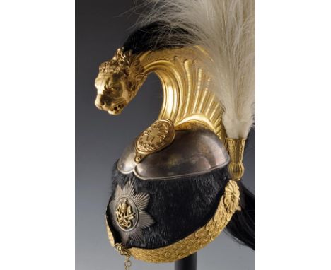 dating:  provenance: State of the Vatican City, Silver-plated metal skull, gilded brass comb with lion's head at the edge, ve