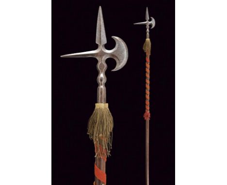 dating: 18th/19th Century provenance: Europe, Iron cusp ribbed at the centre, provided with a small axe and horizontal rear f