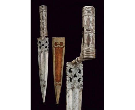 dating: circa 1800 provenance: Southern Italy, Straight, single-and false-edged blade (light pitting), with fuller at the cen