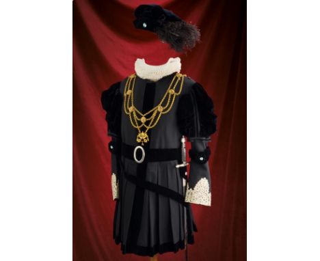 dating: 1903-1914 provenance: State of the Vatican City, Beautiful, black cloth and velvet jacket, with white lace collar and