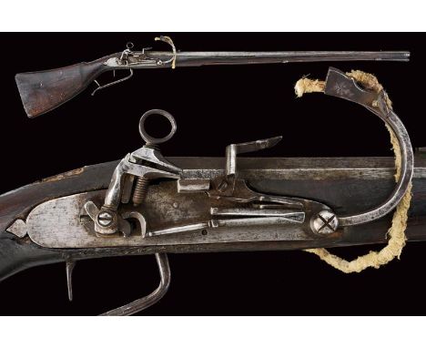 dating: 1650/60 provenance: Italy, Smoothbore, octagonal, 15 mm cal. barrel with rear sight and foresight, bearing a deep, ba