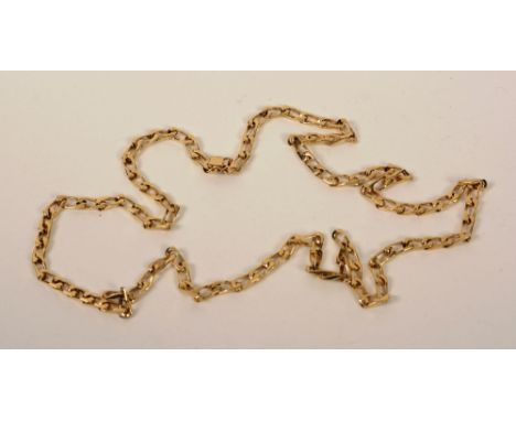A 9ct gold curb link chain, 40cm long, 51.8g